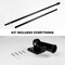 G128 5Ft Tangle-Free Aluminum Spinning Black Flagpole - Aluminum Wall Mount Flag Pole for Commercial/Residential Use (Flag NOT Included)